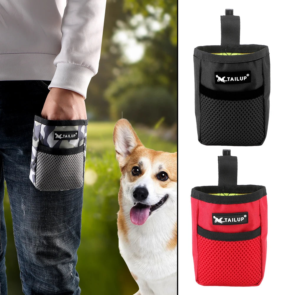 Mini Dog Treat Pouch Pet Portable Puppy Bait Waist Bag Food Snack Storage Container Pocket for outdoor Walking Training Reward