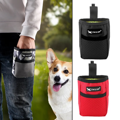 Mini Dog Treat Pouch Pet Portable Puppy Bait Waist Bag Food Snack Storage Container Pocket for outdoor Walking Training Reward